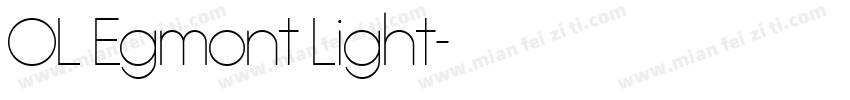 OL Egmont Light字体转换